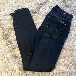 Gwenevere 7 FOR ALL MAN KIND skinny jeans dark wash
